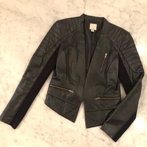 Halogen Faux Leather Jacket